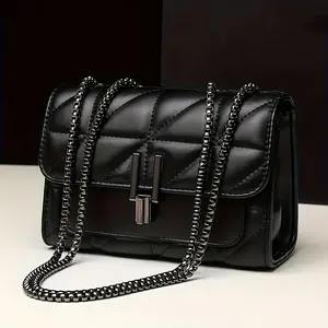 1pc Women's Single Shoulder Strap Chain Strap - Mobile Phone Storage Bag - Quilted PU Leather Crossbody Wallet Bag, Crossbody Wallet Purse - Underarm Bag - The Perfect Choice for Dates, Dinners, Shopping, and Travel