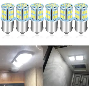 1156 1141 1003 7506 BA15S LED RV Bulbs Super Bright 4014 39-SMD White 6000K, RV Interior Light Replacement for 12  Camper Trailer Boat Motorhome Marine Landscape, 6-Pack