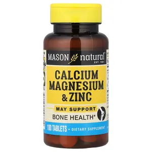 Mason Natural Calcium Magnesium & Zinc, 100 Tablets