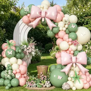 92-Piece Bow Theme Party Balloon Arch Set, Perfect for Baby Shower, Birthday, Wedding, Home Decor, Sweet Shop Decoration