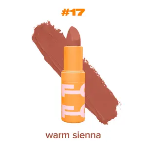 #17: Warm Sienna Color - Hydrating Deluxe Lipstick, Silky Smooth Application, Matte Finish Gloss Lipgloss