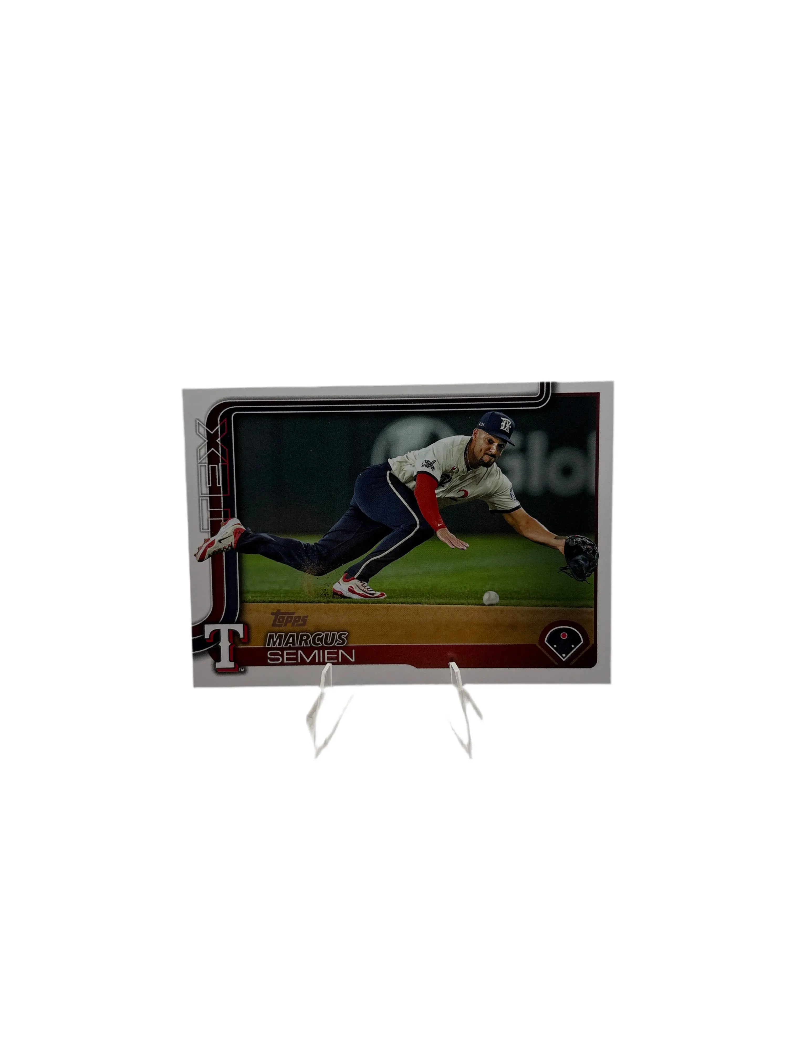 Topps Texas Rangers Second Baseman Marcus Semien Baseball Trading Card Collectible