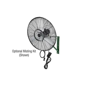 King Electric WFO-24 24 in. Outdoor Rated Oscillating Wall Mount Air Circulator Fan