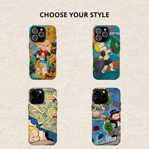 Richie Rich & Monopoly Man Money Graffiti Tough Case Cover For iPhone 17/16/15/14/13/12/11/X Plus Pro Max Mini Phone Case Gift