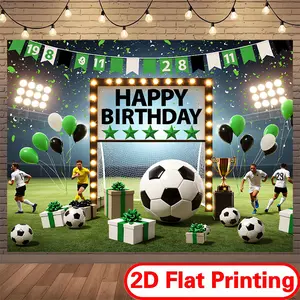 2D Flat Printing Polyester Banner Backdrop, Party Decoration Supplies for Happy Birthday, Family Holiday Photo Shoots,summervibes