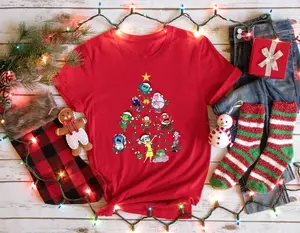 Inside Out Characters Christmas Lights Tree Shirts, Inside Out 2 Tees, Inside Out Merry Christmas, Disneyland Shirt, Christmas Kids Gift Tee