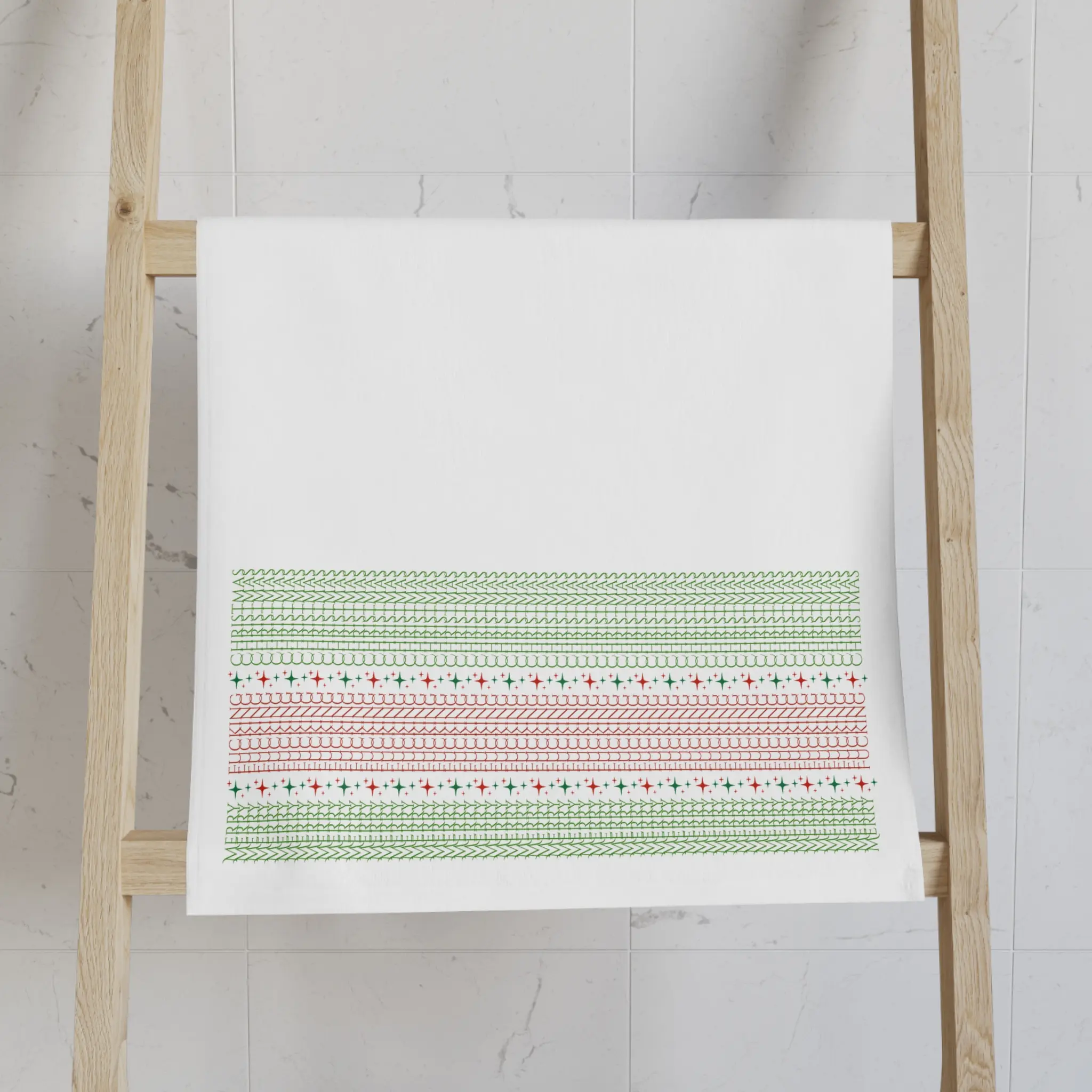 Funny Merry Fucking Christmas Hand Towel - Hidden Message Design, Holiday Towel, Gag Gift, Festive Home Decor, Kitchen Towel