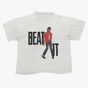 Michael Jackson Beat It Vintage Streetwear Graphic Tee Shirt, Unisex Y2K , Read Description