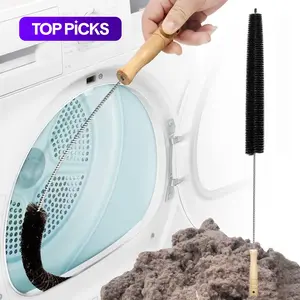 Stainless Steel Dryer Lint Brush, Flexible Long Handle Dryer Vent Cleaner, Multifunctional Cleaning Tool for Refrigerator Coil, Gap, Pipe, Summer Fathers Day Gift
