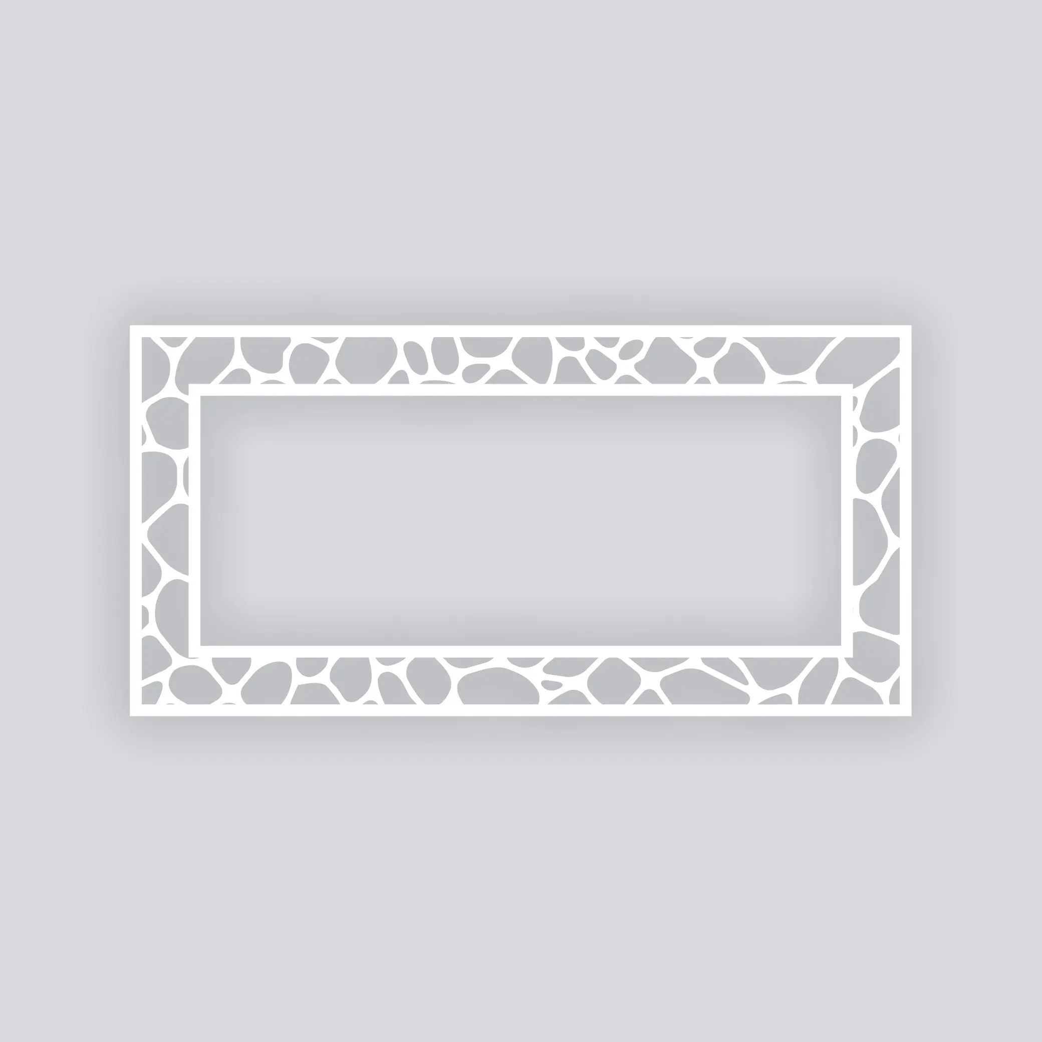Dragon Scales Rectangle Rim Clay Stencil