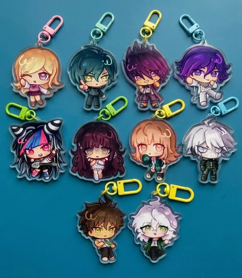 Danganronpa Acrylic Keychain, Gift for Anime Fans