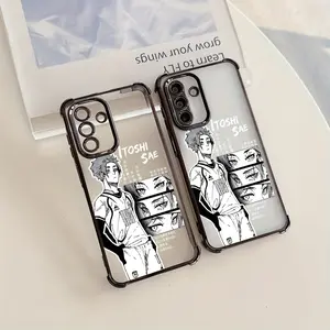 Anime B-Blue L-Lock Itoshi Sae Phone Case, Compatible with Samsung Galaxy a Series, Anti-Fall Design, Clear Soft Protective Cover