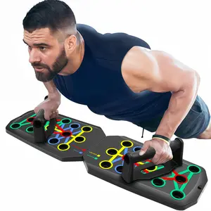 28-Hole Push-Up Board, Multi-Functional Home and Gym Exercise Equipment, Push-Up Helper, Chest Muscle Trainer, Strength Training Device