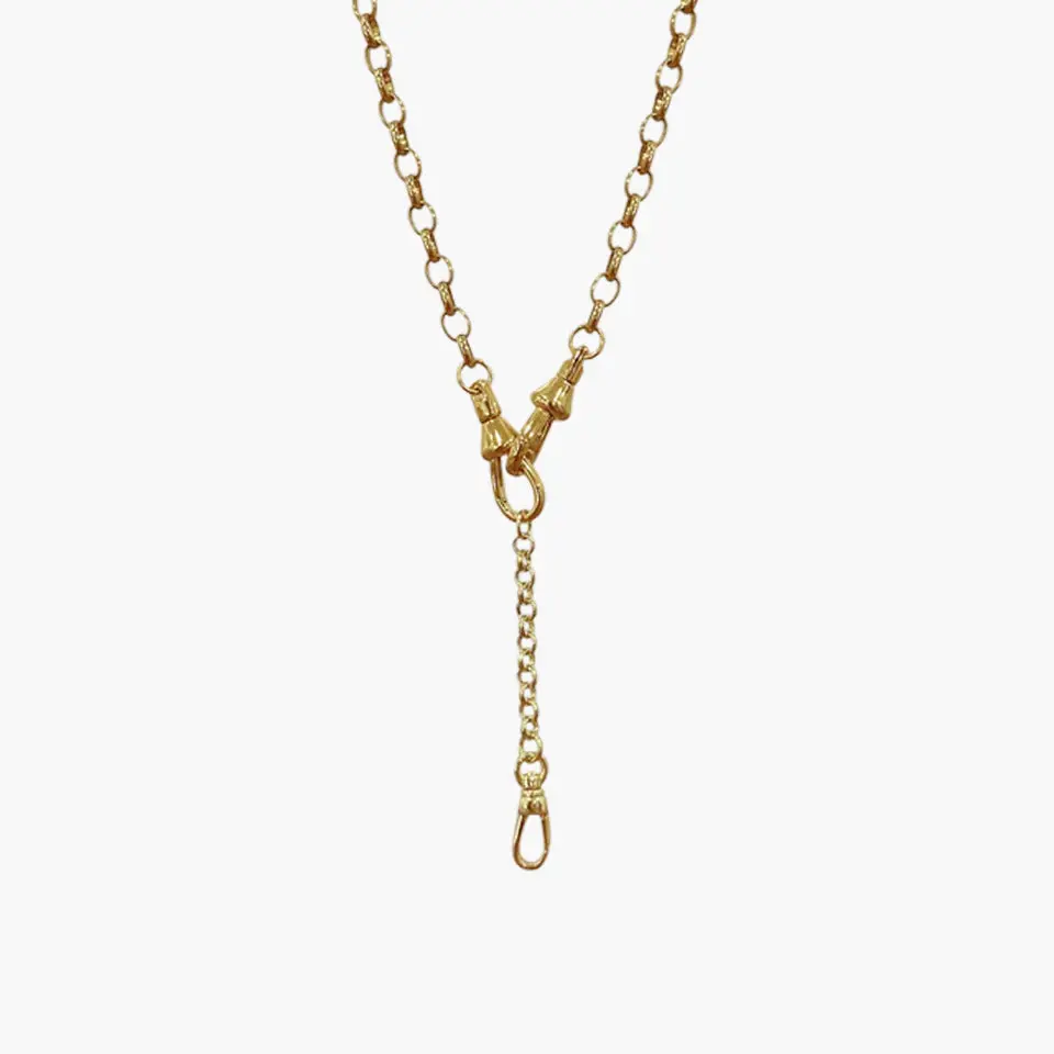 Rolo Charm Chain Lariat