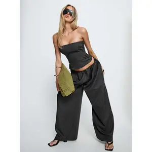 Odara Wide Leg Pants Black