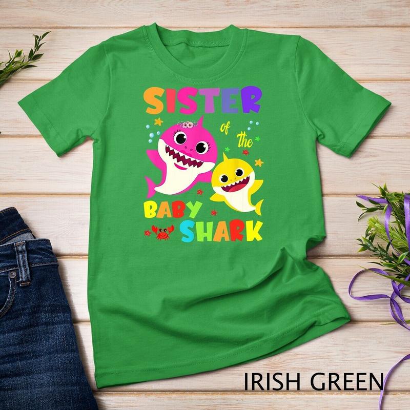 Sister Of The Baby Shark Birthday Sister Shark Unisex T-shirt