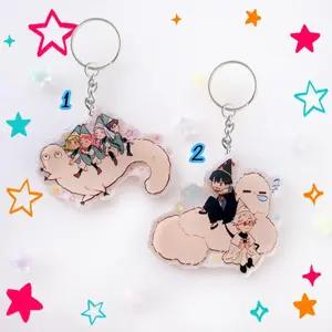 Witch Hat Atelier Group Acrylic Keychain | Brushbug + The Girls or Orufrey