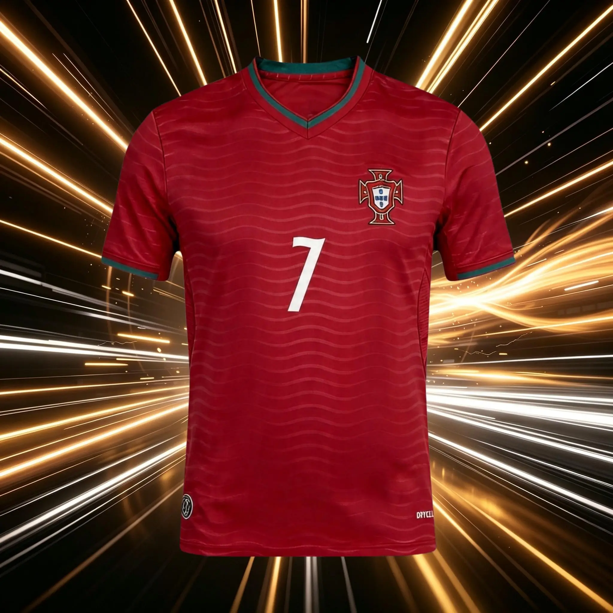 2026 Portugal Home And Away Red Green Black 7# Cristiano Ronaldo Short Sleeve Soccer Jersey Fans Version