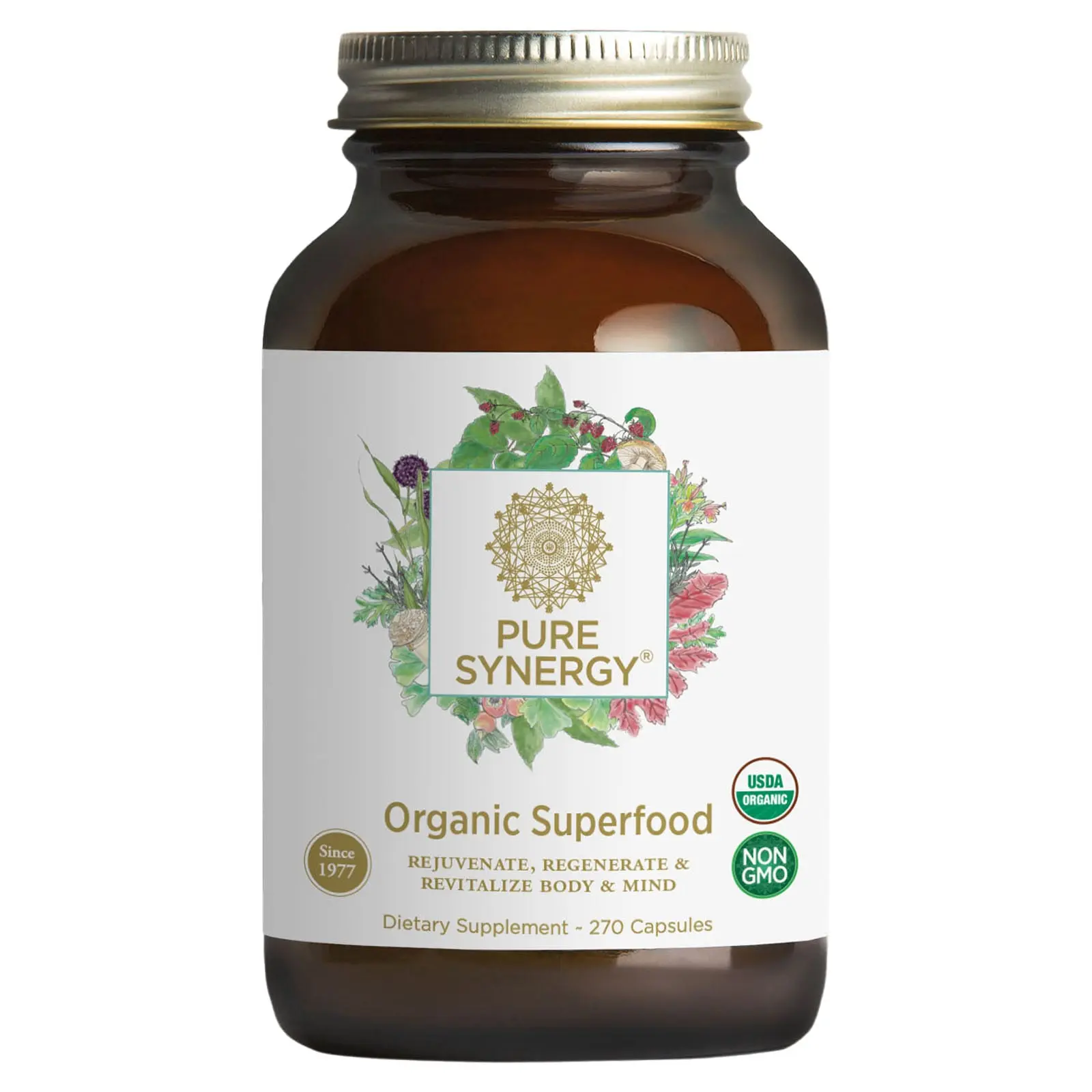 Pure Synergy Organic Superfood, 270 Capsules