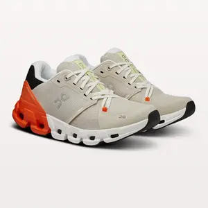 On Women's Cloudflyer 4 Running Shoes, Sand & Flame - Full Size