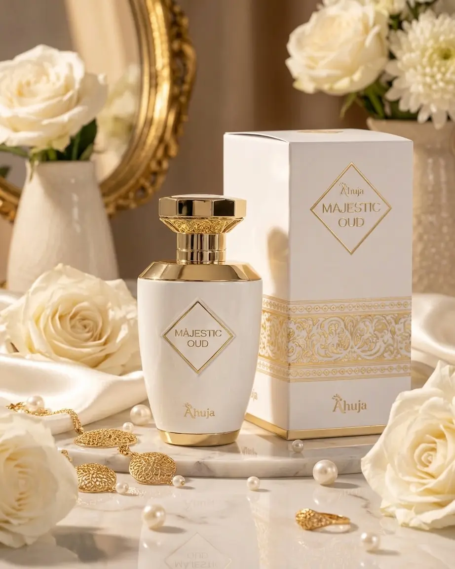 Ahuja Majestic Oud Eau de Parfum 100ml | Luxury Oud Floral Amber Unisex Perfume