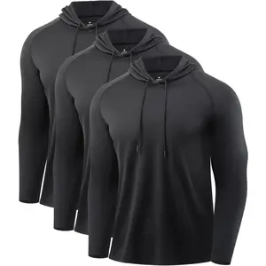 Men’s Quick-Dry Compression Hoodie, Long-Sleeve Workout Athletic Gym Hoodie — GARMENTARY
