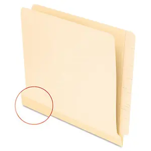 Pendaflex 11035 Laminate Shelf File Folder- Straight Cut- End Tab- 11 Pt Manila- Letter- 100/Box