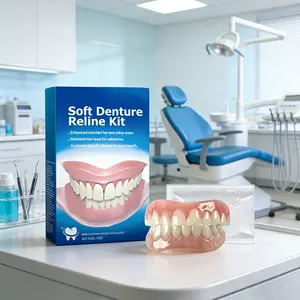 Teeth Veneer Kit (veneers 1 Pair + Wax 50g), Fill Tooth Gaps, Comfortable and Beautiful, Improve Smile, Dental Beauty Set