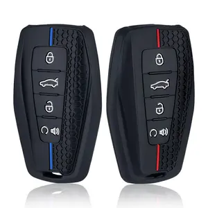 Silicone Key Fob Cover Case For Geely Emgrand GL, Binyue, Xingyue, X6 Emgrand X7 EX7 - Durable, Precise Fit, Anti-Fade, Protective Key Shell Accessory