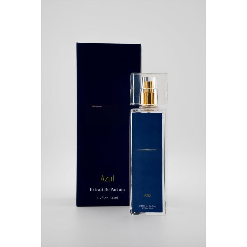 Bisou Memoire AZUL By Bisou Memoire Extrait De Parfum Vegan Ocean Escape Fragrance with Calabrian Bergamot Italian Mandarin Japanese Osmanthus Notes Luxury Liquid Perfume