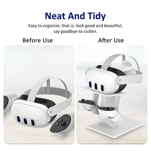 For Meta Oculus Quest 3 2 Pro Quest3 Quest2 Cradle Stand Holder Support Game Accessory Virtual Reality VR Glasses Headset Helmet all in one smart VR headset desktop display gamer