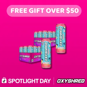 SPOTLIGHT x OxyShred Energy Drink Twin Pack | 2 x 12 Cans 355ml | Zero Sugar | On-The-Go Energy & Focus | Best Value RTD Bundle