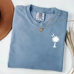 Comfort Colors South Carolina Shirt, Comfort Colors, South Carolina Palmetto Tree T-shirt Tshirt, SC Palmetto Unisex Tee, House Warming Gift for Trip, for women, for men