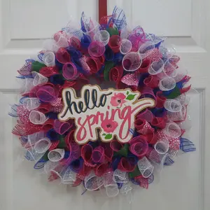 hello spring wreath