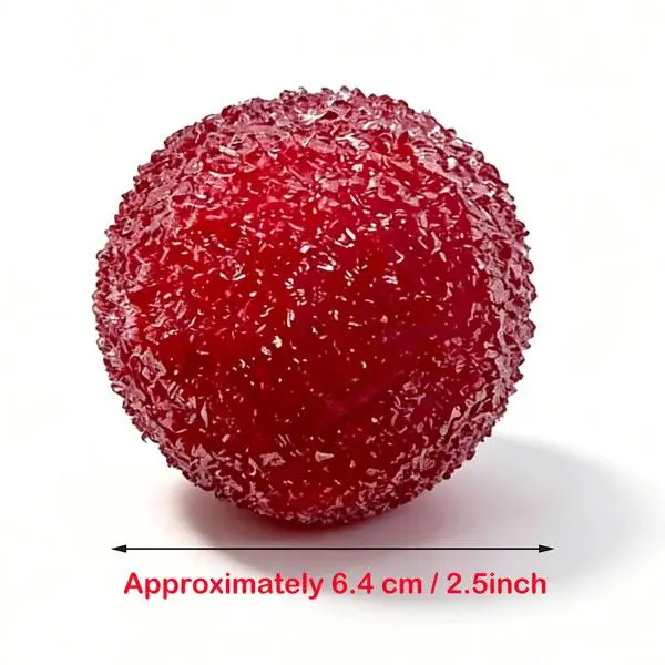 Handmade Crystal Slushy Stress Ball Squishy Toy, Stress Relief Waxberry Squeeze Balls Toy, Stress Relief Ball for Kids Adults, Sensory Fidget Toy for Anxiety Relief Anxiety Fidgets Anxiety Reducing Ball
