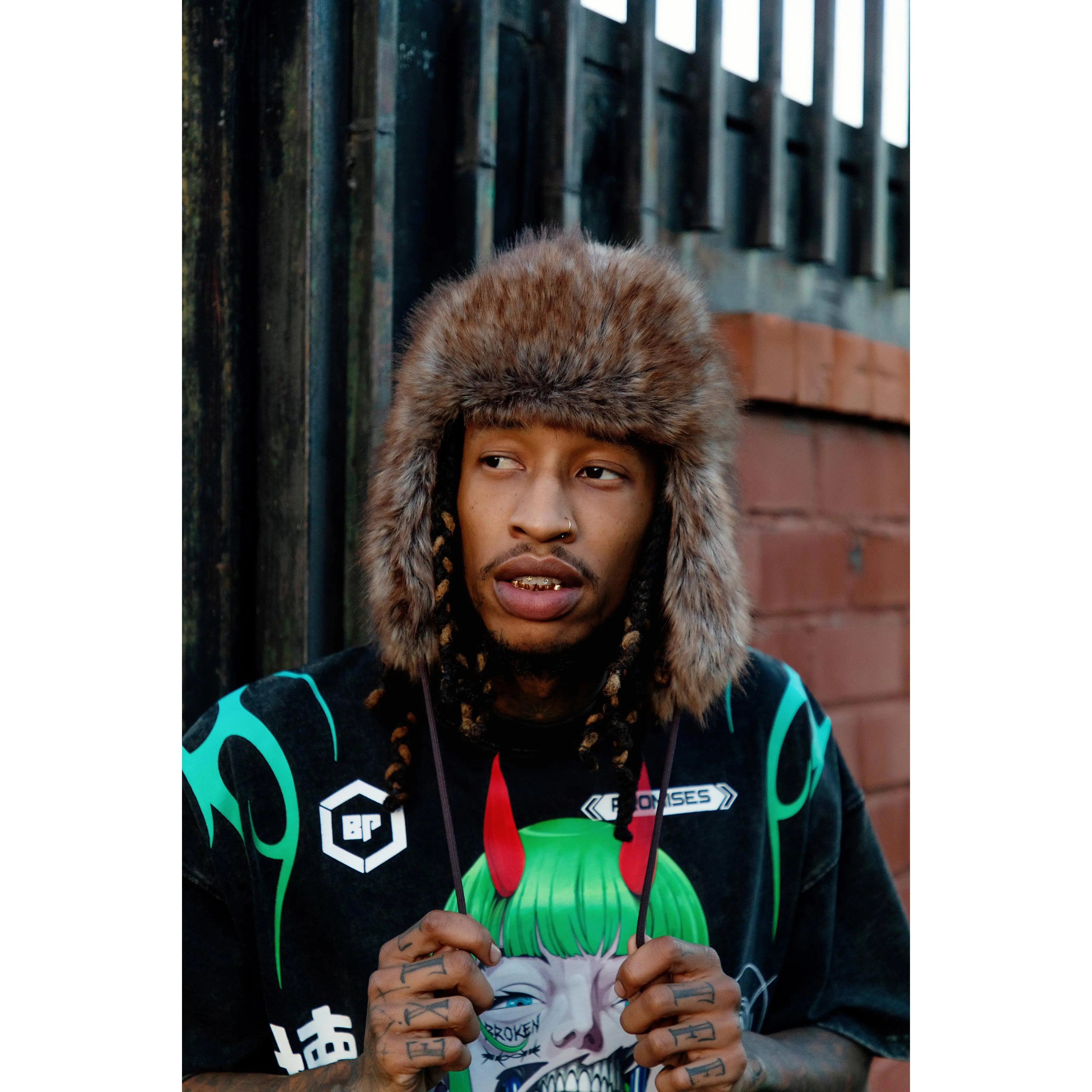 Graveyard Faux Fur Trapper Hat - TikTok Shop display picture 1