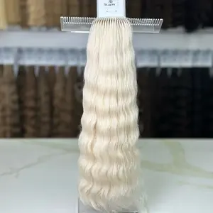 Russian hair blond 55 cm wavy