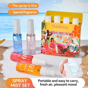 Limited Edition Summer Brazilian Perfume Spray Set, Elegant Perfume Mist, Floral & Fruity Scents, Fragrance Sprays, 10 Bottles, Natural Fresh Scent, Ideal for Travel, Home, Office Use