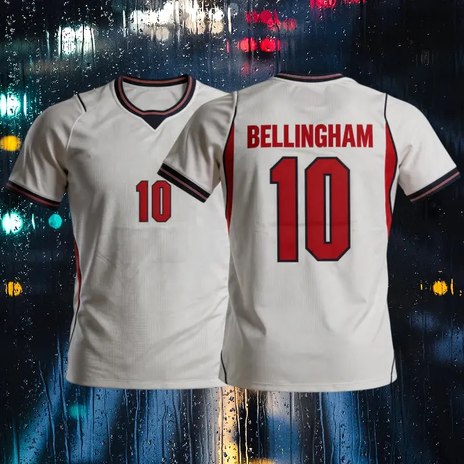 2026 New Home White No.10 Bellingham Short-Sleeved Soccer Jerseys