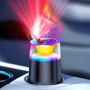 Car Fragrance Diffuser, Smart Car Air Freshener with Multicolored Mood Lights, Auto ON/OFF, 4 Adjustable Modes, Fast Odor Neutralization, Pure & Safe, For Men & Women