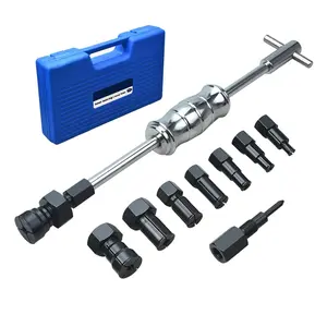 12 count Blind Hole Collet Bearing Puller Set, Internal Bearing Extractor Puller Kit Slide Hammer Bearing Puller Set with Expandable Collets 8-32MM Insert Bearing Remover Set Tool