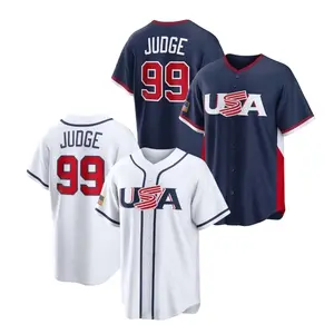 Aaron Judge Jersey,2026 USA World Baseball Classic,WhiteNavy Limited Shirt Men's Custom Jersey
