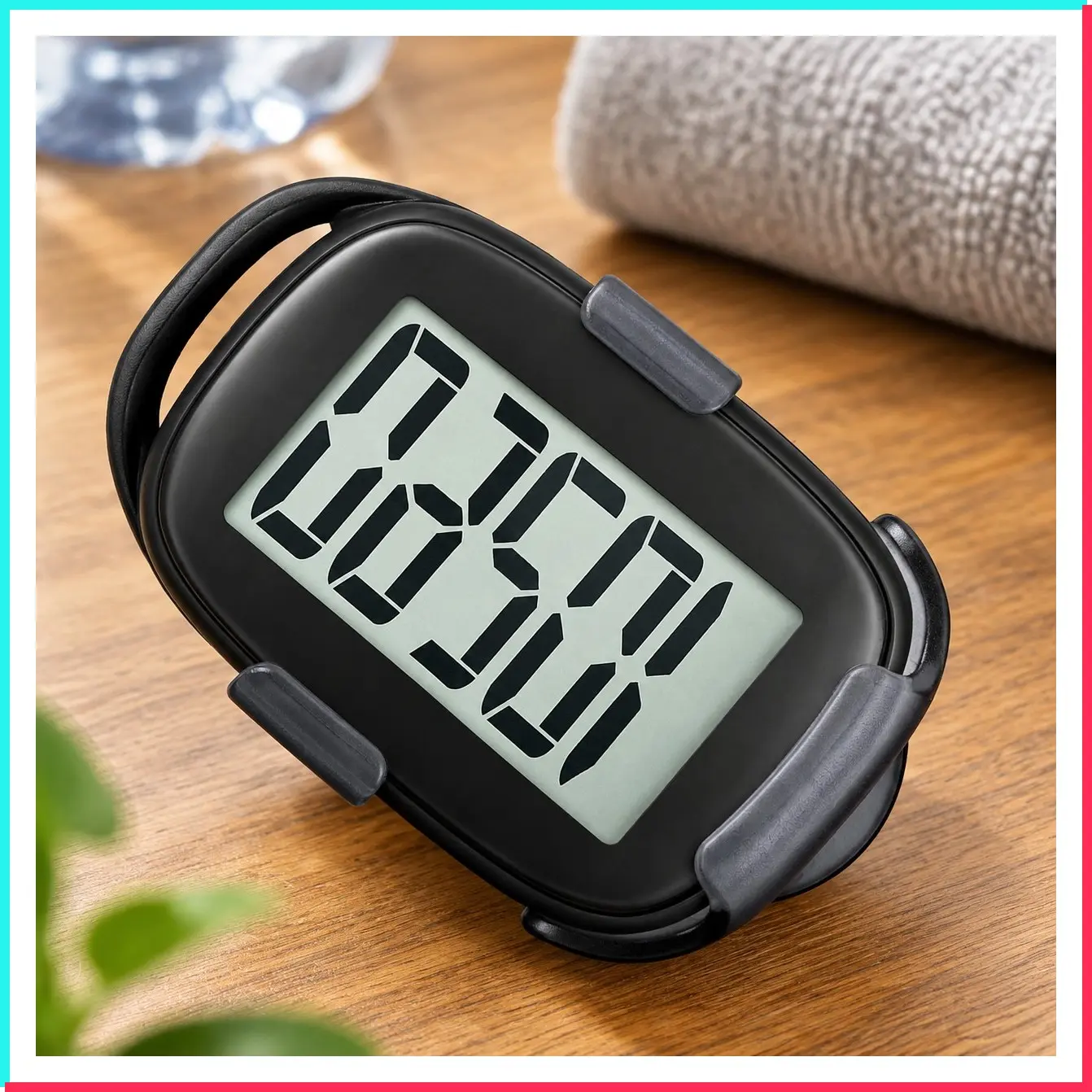 3DFitBud Simple Step Counter Walking 3D Pedometer with Clip, Lanyard Accurate Step Tracker Large Display, Easy to Use for Kids Men Women Adult Seniors Daily Step Tracking - A420S