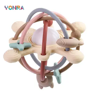Rattle & Sensory Teether Bed Bell Silicone Montessori Ball Newborn Baby Toys Children's Kids Gift Development Games 0 12 Months