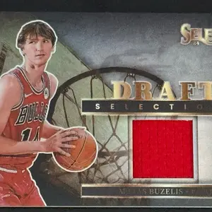 BASKETBALL - 2024-25 Panini Select - Matas Buzelis Draft Selections Relic RC Chicago Bulls #DSM-BUZ sports  cards