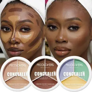 Long Lasting Concealer Palette, 1 Count Moisturizing Full Coverage Buildable Radiant Coverage, Even Skin Tone Face Foundation, Eye Face Cosmetics, Makeup Accessories, Hydrate