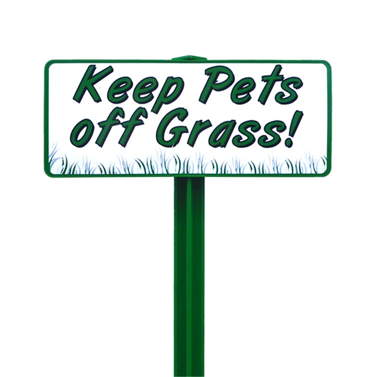 EverMark  Keep Pets Off Grass Sign with Forest Green Stake Kit