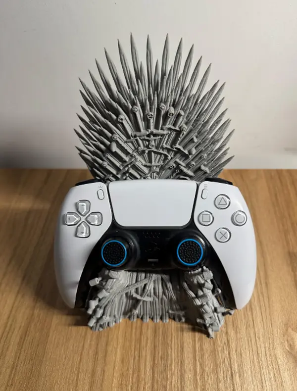 Iron throne controller stand for Playstation and Xbox controllers. 3d printed desk decor stand