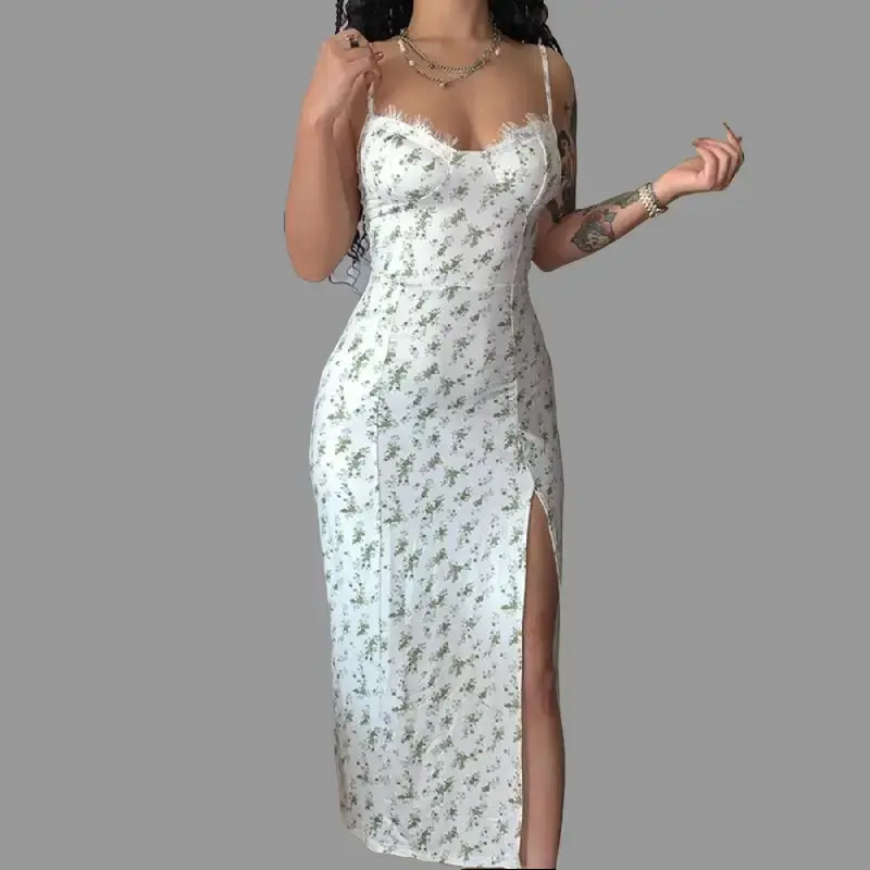 knee length dresses for ladies She's Stunning Floral Midi Dress main image 0