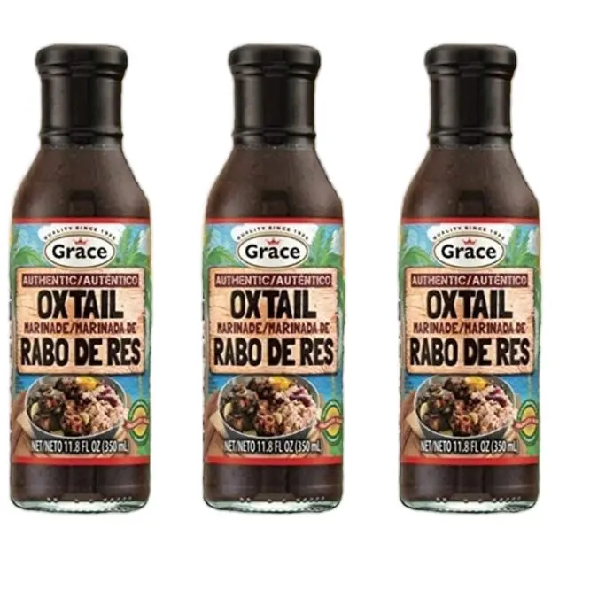Grace Authentic Oxtail Marinade Rabo De Res 11.8 Fl Oz 350ml Flavor Sauce